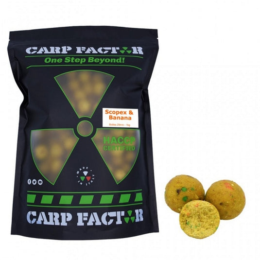 Carp Factor All Season Boilies Scopex & Banana