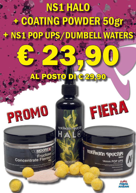 CC Moore NS1 Halo Yellow 100ml + Coating Powder + NS1 Pop Ups/Dumbell Wafters