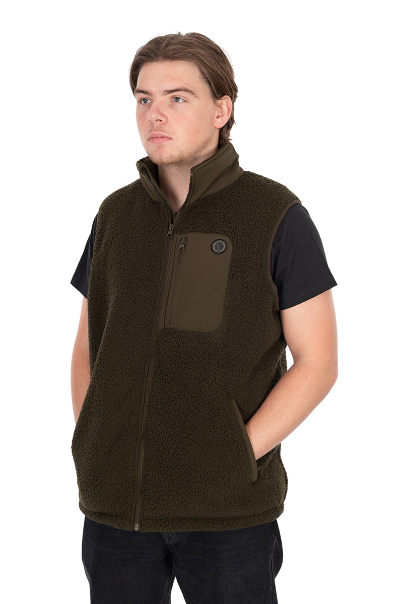 Chargez l'image dans la visionneuse de la galerie, Fox Olive Sherpa Hybrid Gilet
