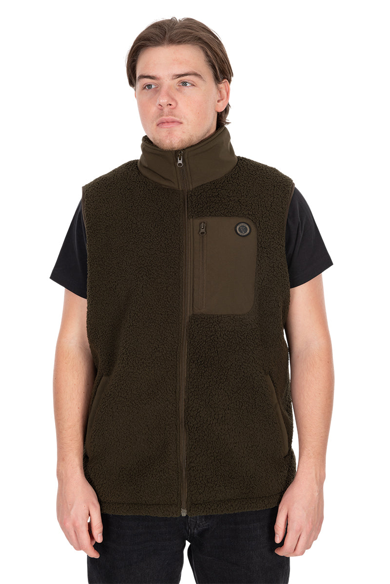 Chargez l'image dans la visionneuse de la galerie, Fox Olive Sherpa Hybrid Gilet
