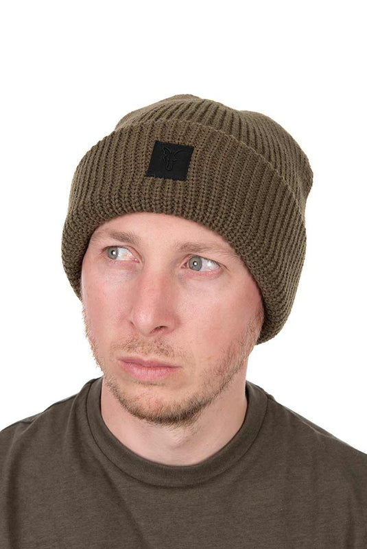 Fox Olive Merino Blend Beanie Hat