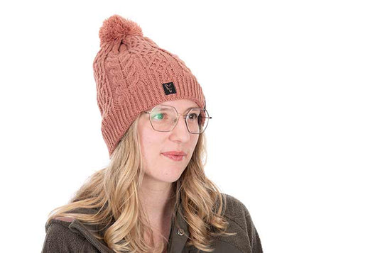 Fox Ladies Knitted Bobble Hat - Cappello a Pompon da Donna