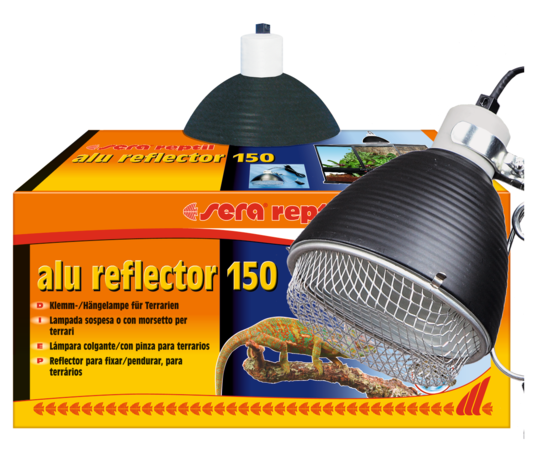 SERA REPTIL ALU REFLECTOR 150 - Lampada Riflettore per Terrario Ø 15cm