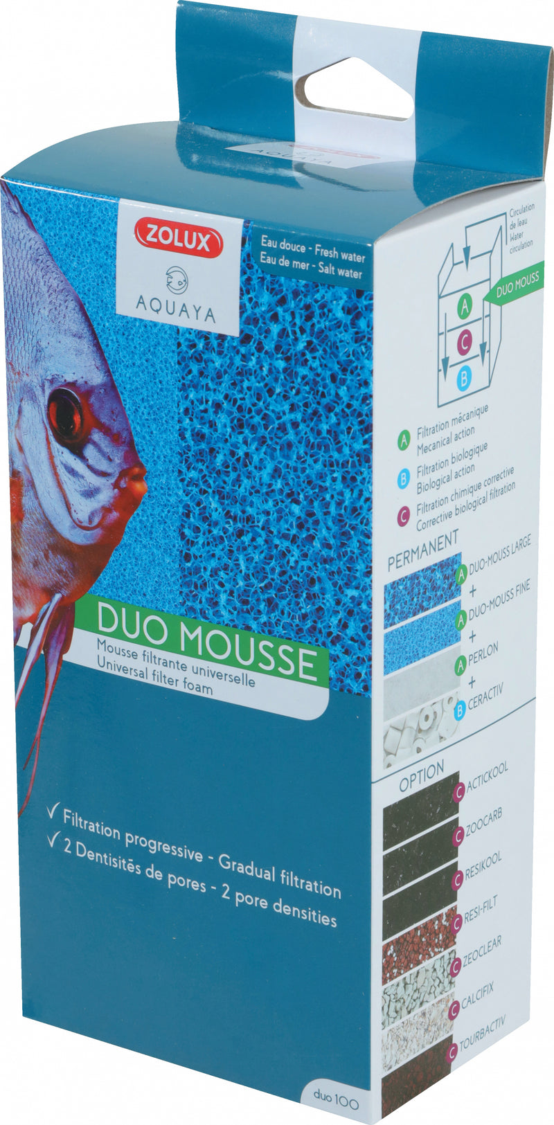 Carica immagine in Galleria Viewer, ZOLUX - Duo Mouss' 100 - Spugne Filtranti per Acquario
