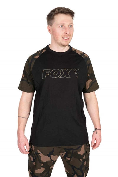 Fox Black/Camo Outline T-Shirt