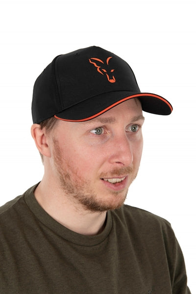 Carica immagine in Galleria Viewer, Fox Collection Baseball Cap Black &amp; Orange
