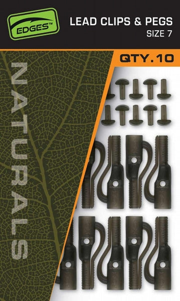 Fox Edges™ Naturals Lead Clips & Pegs - Size 7