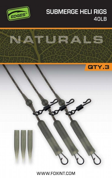 Fox Edges™ Naturals Submerge Heli Rig Leaders