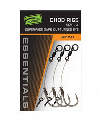 Fox Edges Super Wide Gape Chod Rigs - FOX EDGES SUPER WIDE GAPE CHOD RIGS - SIZE 4 - 3PC