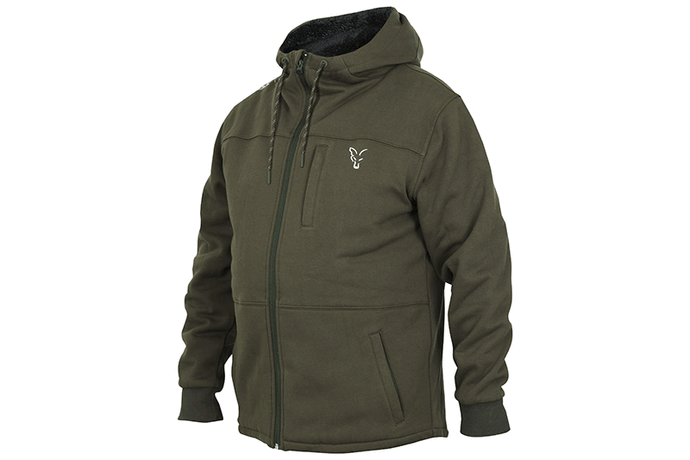 Fox Green Silver Sherpa Hoodie