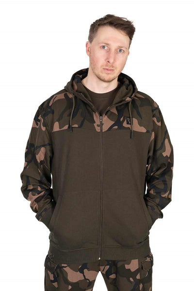 Fox Lw Khaki/Camo Split Zip Hoody