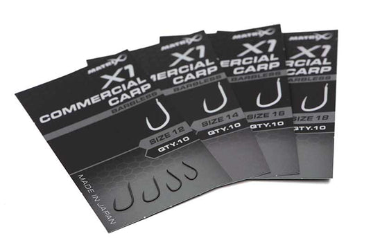 Matrix X1 - Commercial Carp Hook Barbless Spade