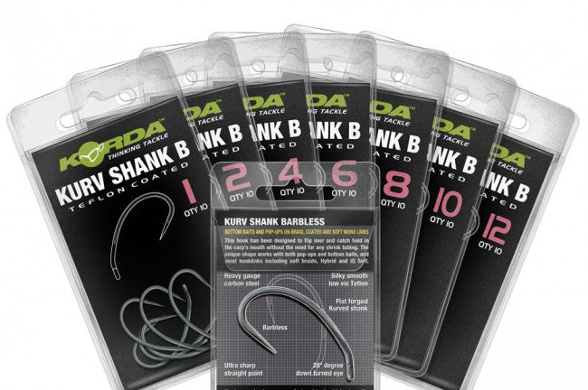 Korda Kurv Shank Barbless - Senza Ardiglione