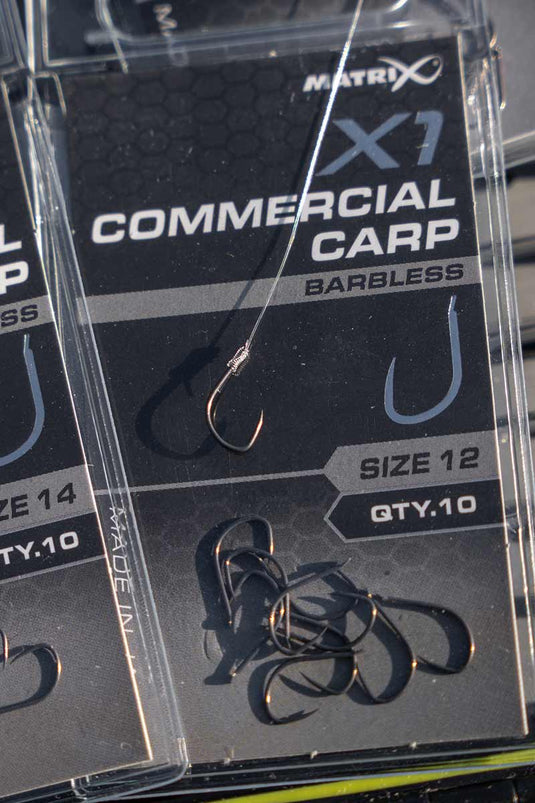 Matrix X1 - Commercial Carp Hook Barbless Spade