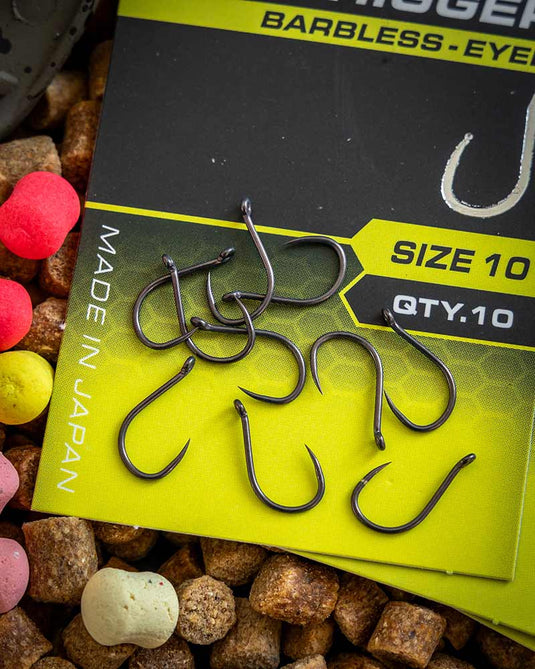 Matrix X6 - Carp Pellet Rigger Hooks Barbless Eyed