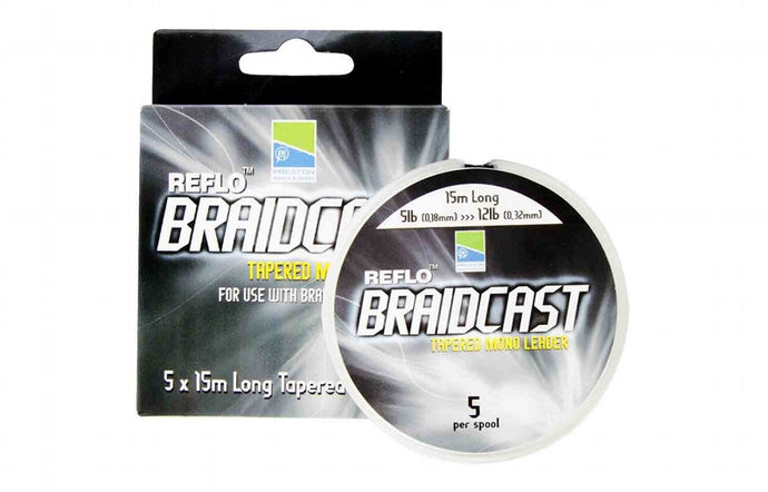Preston Reflo Braidcast Tapered Shockleader