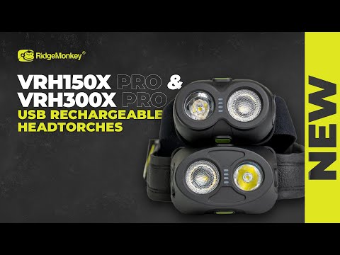 Load and play video in Gallery viewer, Ridge Monkey VRH300X Pro Usb Rechargeable Headtorch
