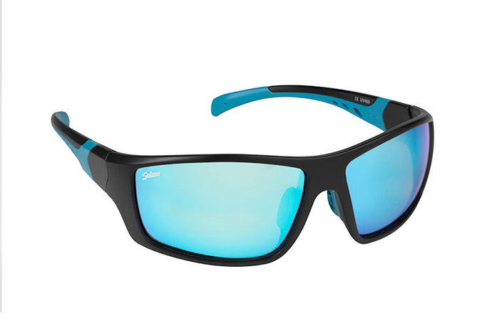 Salmo Black Sunglasses Grey Ice Blue Lens