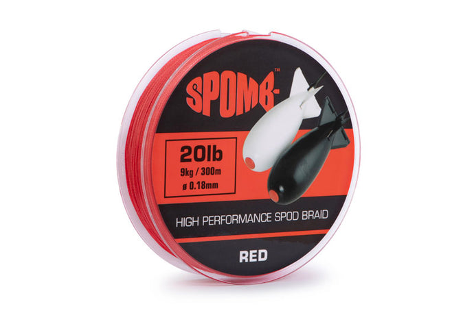 Spomb Braid 300mt 20lb 9kg Red